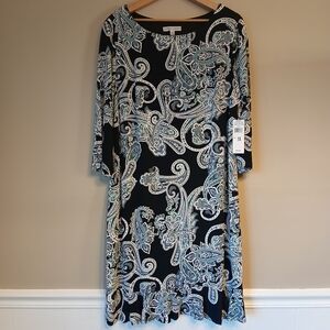 Sandra Darren Spring Dress 1X NWT